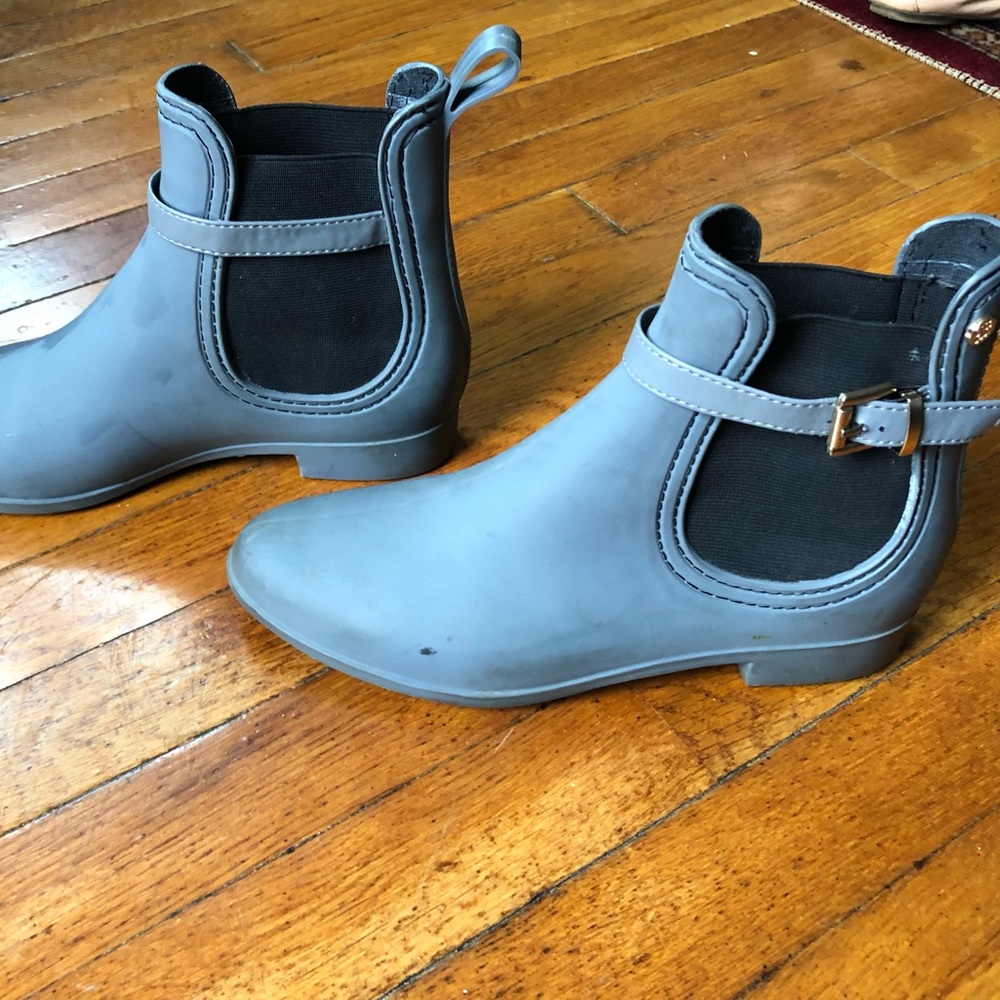 Henry Ferrera rain boots size 8 grey/blue
